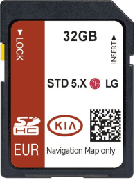 KIA GEN5 STD 5.X LG SAT NAV MAP UPDATE SD CARD UK & EUROPE 2023/2024