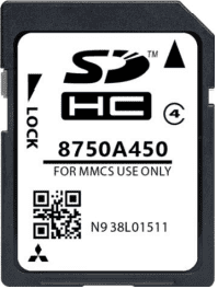 MITSUBISHI MMCS E11 E12 W13 8750A450 SAТ NAV MAP UPDATE SD CARD EUROPE 2024/2025