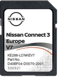 NISSAN CONNECT 3 V7 SAT NAV MAP UPDATE SD CARD 2022/2023