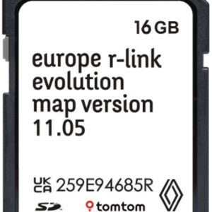 RENAULT R -LINK SAT NAV MAP UPDATE V11.05 SD CARD 2023/2024