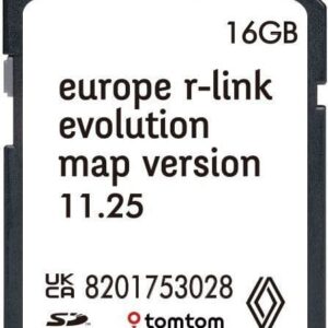 RENAULT R -LINK SAT NAV MAP UPDATE V11.25 SD CARD 2024/2025