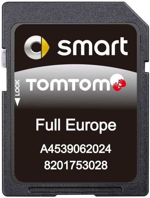 SMART 453 SAT NAV MAP UPDATE SD CARD EUROPE 2025