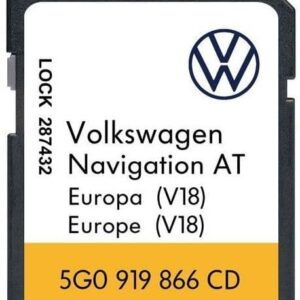 VOLKSWAGEN DISCOVER MEDIA AT V18 SAT NAV MAP UPDATE EUROPE SD CARD 2023/2024