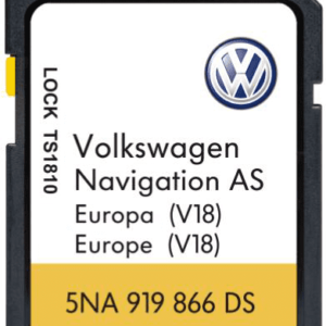 VOLKSWAGEN DISCOVER MEDIA AS  V18 SAT NAV MAP UPDATE SD CARD EUROPE 2023/2024